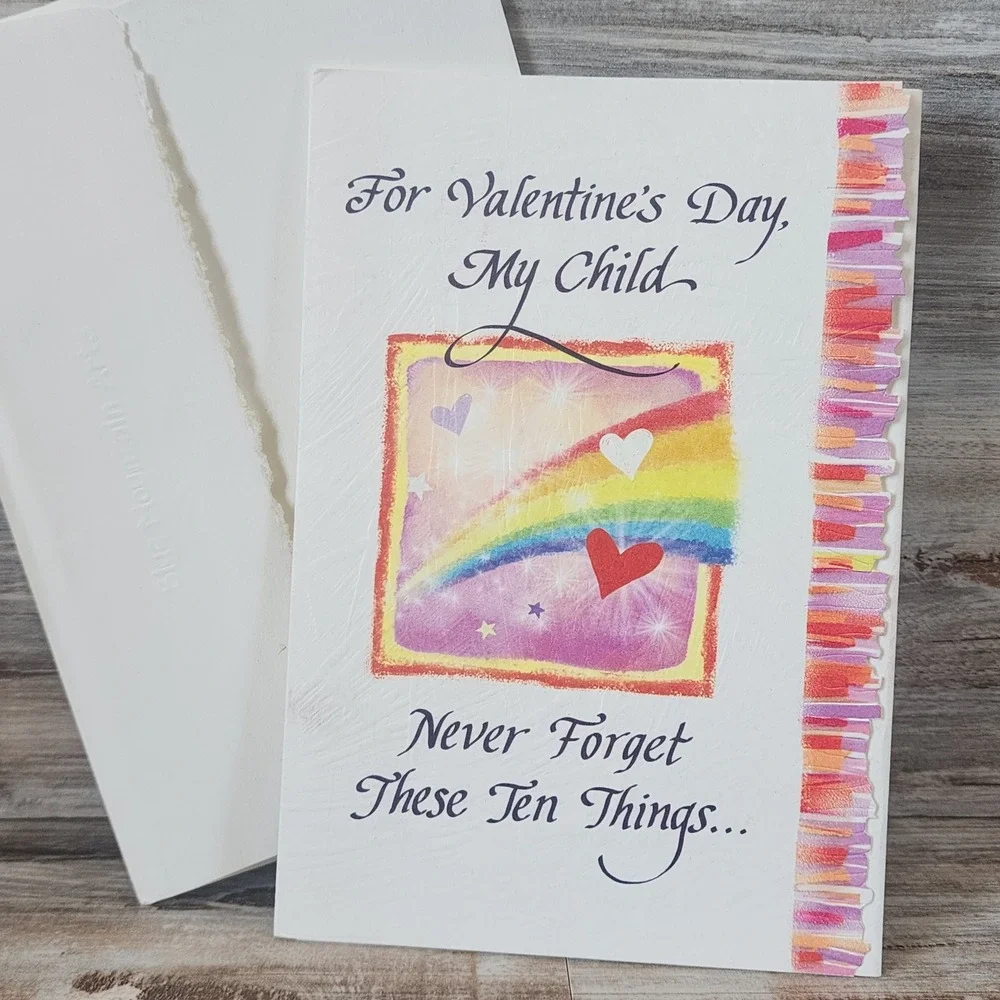 Blue Mountain Arts Valentines Day Card My Child Ten Things Barbara Cage Rainbow